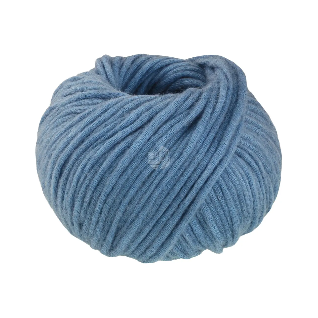 Winter Softness 7 Taubenblau von Lana Grossa. Zartes Baumwollschlauchgarn voluminös ágefüllt ámit flauschigen Merinofasern