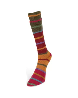 Indulgence Socks <br  />3&nbsp;Rot/<wbr>Oliv/<wbr>Orange/<wbr>Flieder/<wbr>Hellblau
