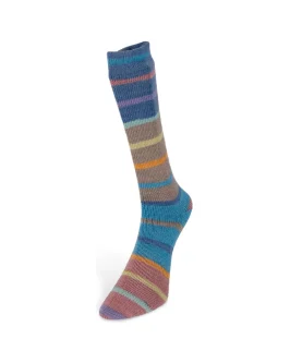 Indulgence Socks <br  />4&nbsp;Hellblau/<wbr>Beige/<wbr>Orange/<wbr>Rosa/<wbr>Dunkelblau