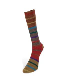 Indulgence Socks <br  />7&nbsp;Braun/<wbr>Rot/<wbr>Petrolgrün/<wbr>Türkis/<wbr>Lila/<wbr>Ocker