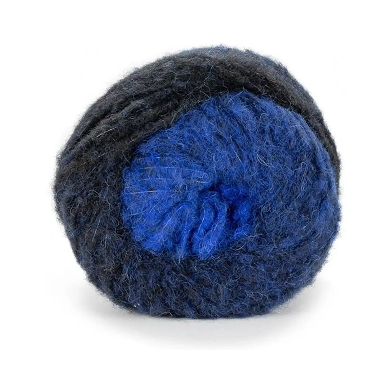 Piuma Alpaca Dégradé 8 Kobalt-Royalblau von Laines Du Nord. Mit sanften Farbverläufen und zartem Flausch verleiht Poema Alpaca jedem Projekt Wärme Leichtigkeit und einen Hauch von Luxus. Ideal für Schals Pullover & Accessoires.