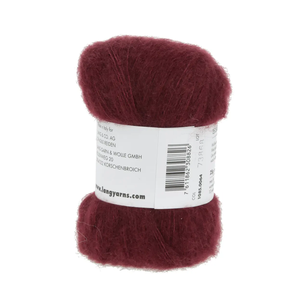 Cashmere Dreams 64 Bordeaux von Lang Yarns. Der Name ist Programm - ein Traum aus Cashmere und Seide.