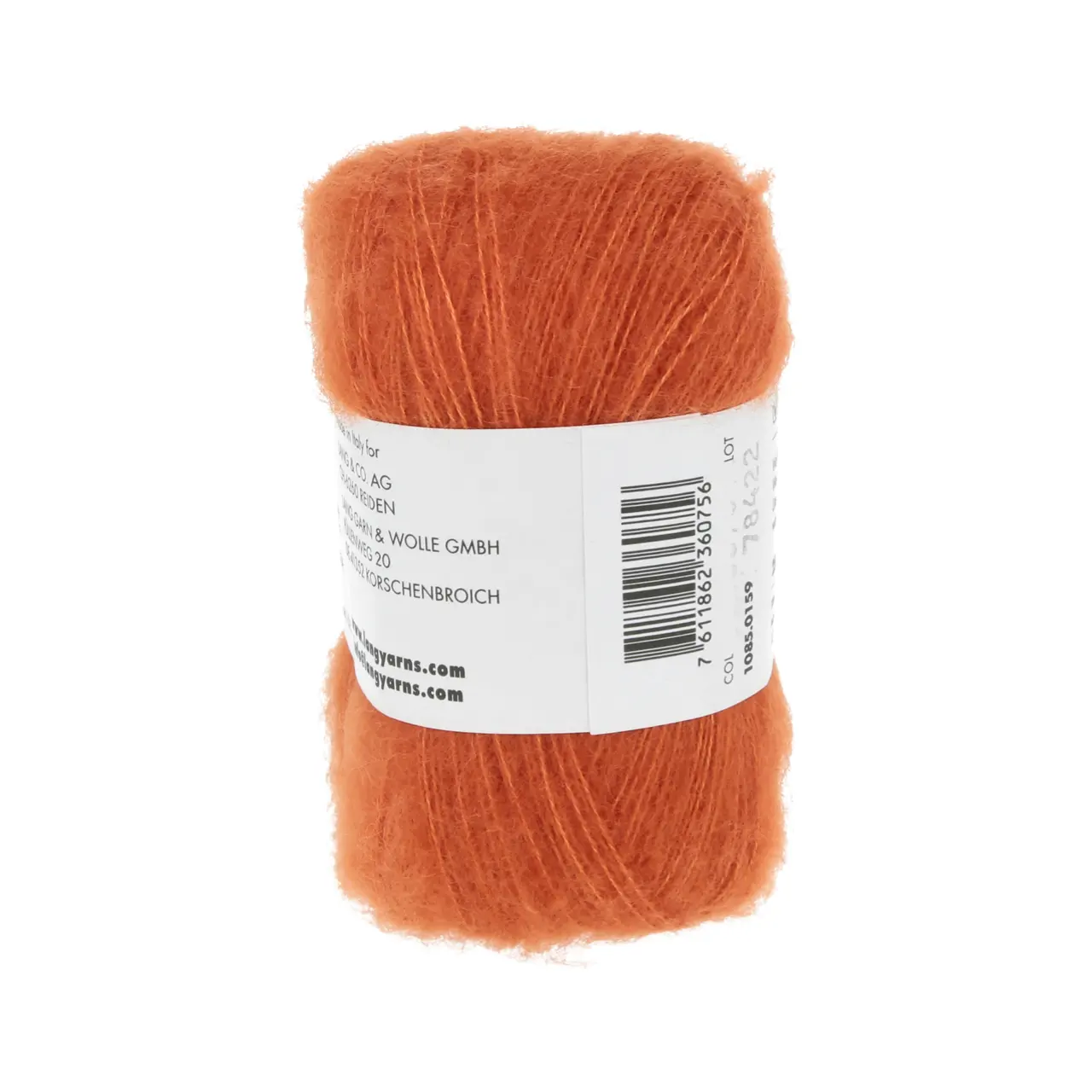 Cashmere Dreams 159 Orange von Lang Yarns. Der Name ist Programm - ein Traum aus Cashmere und Seide.