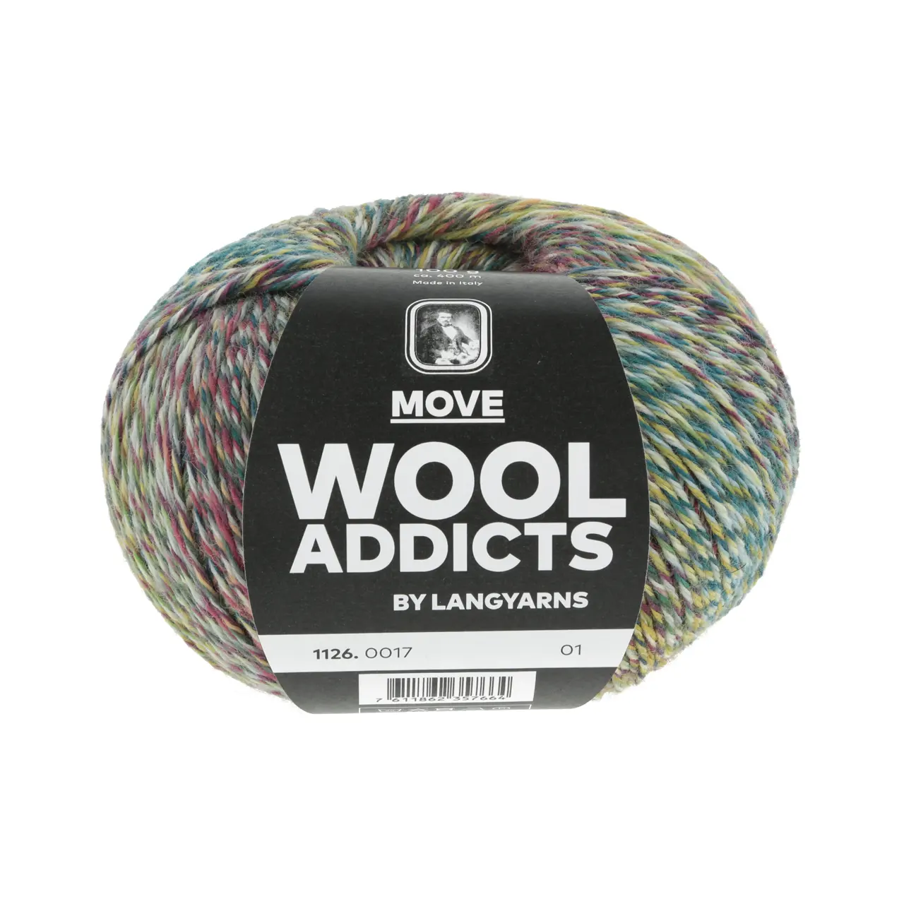 Move 17 Green/Anthracite/Petrol/Purple von Lang Yarns. The world is at your feet. This yarn is designed to move. No more boring socks that soon fall apart. MOVE is extra strong breathable and provides enough warmth even for those with the very coldest toes.