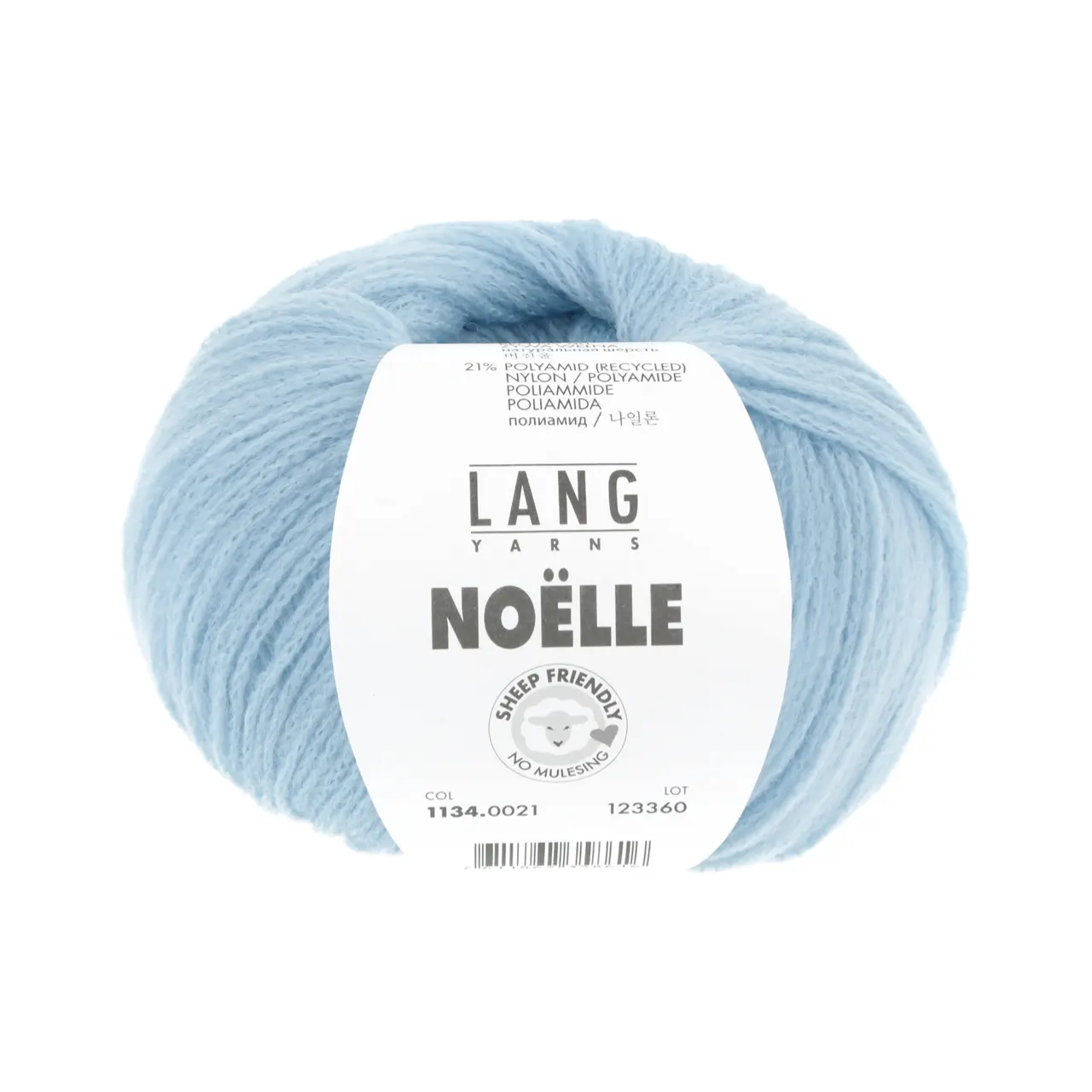 Noelle 21 Hellblau von Lang Yarns. NOELLE