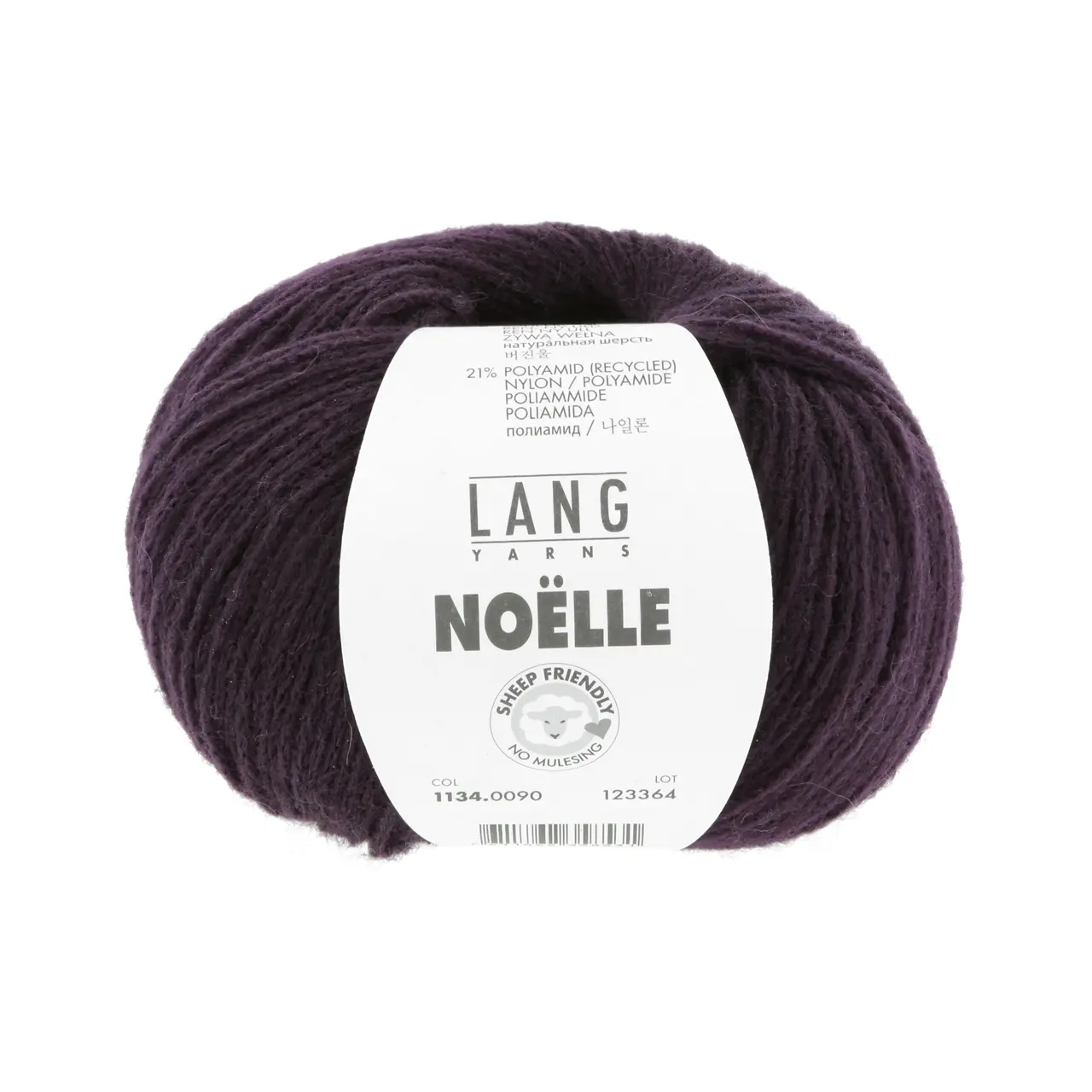 Noelle 90 Violett Dunkel von Lang Yarns. NOELLE