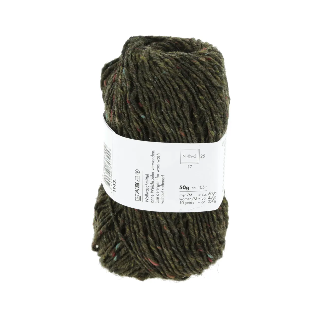 Donegal Tweed+ 98 Olive von Lang Yarns. Wir stellen vor