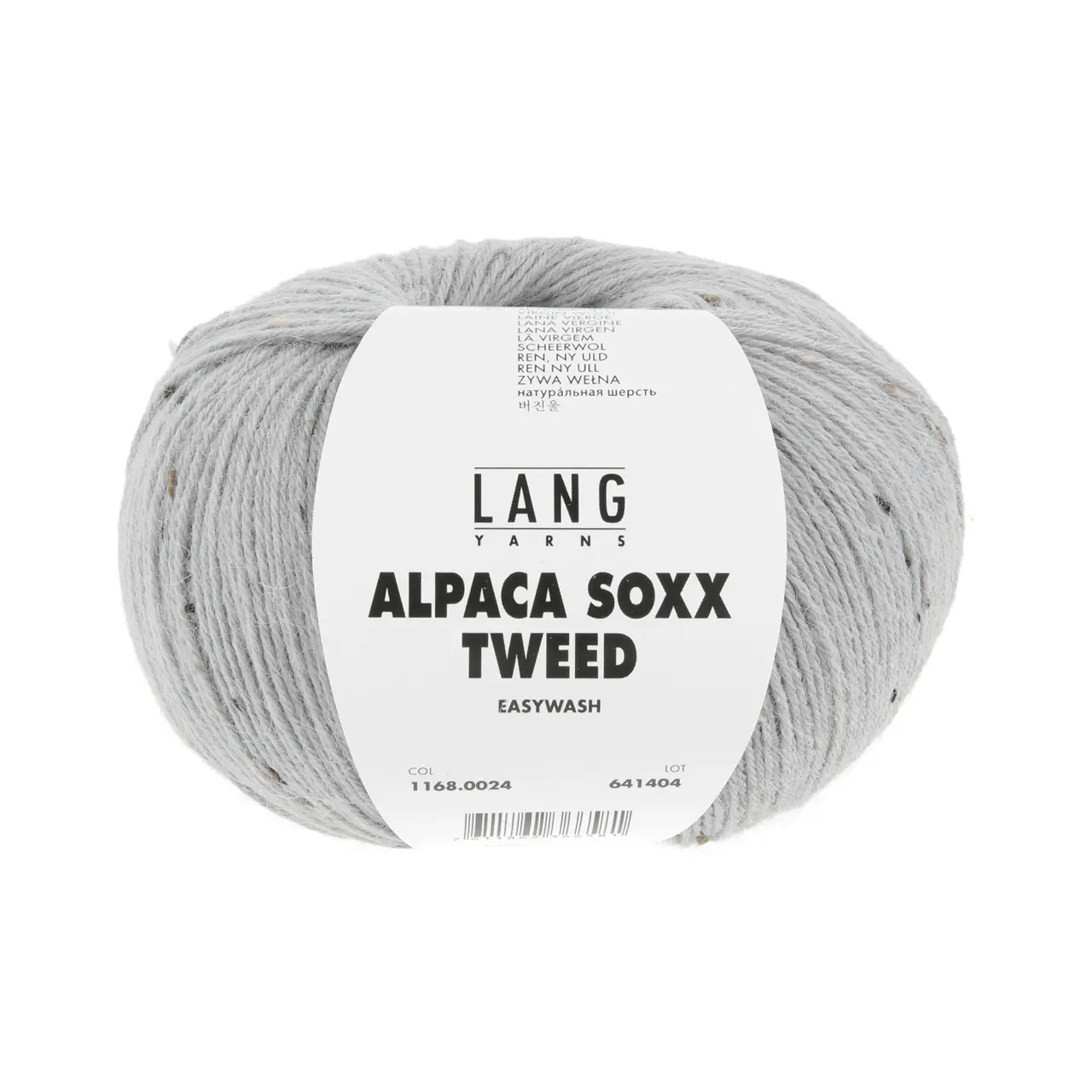 Alpaca Soxx Tweed 24 Grau von Lang Yarns. Neu bieten wir Ihnen unsere Qualität ALPACA SOXX 4-fach auch mit Tweed Noppen an. Dank der Kombination aus Baby Alpaca Schurwolle und Polyamid eignet sich das Garn perfekt für kuschelige Socken und zahlreiche weitere Strickideen. ALPACA SOXX TWEED ist die ideale Wahl wenn Weichheit und Wärme im Mittelpunkt stehen.