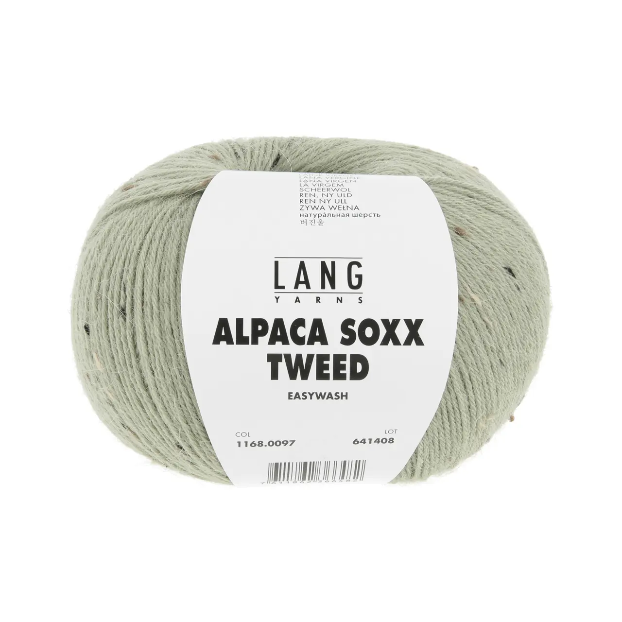 Alpaca Soxx Tweed 97 Olive von Lang Yarns. Neu bieten wir Ihnen unsere Qualität ALPACA SOXX 4-fach auch mit Tweed Noppen an. Dank der Kombination aus Baby Alpaca Schurwolle und Polyamid eignet sich das Garn perfekt für kuschelige Socken und zahlreiche weitere Strickideen. ALPACA SOXX TWEED ist die ideale Wahl wenn Weichheit und Wärme im Mittelpunkt stehen.