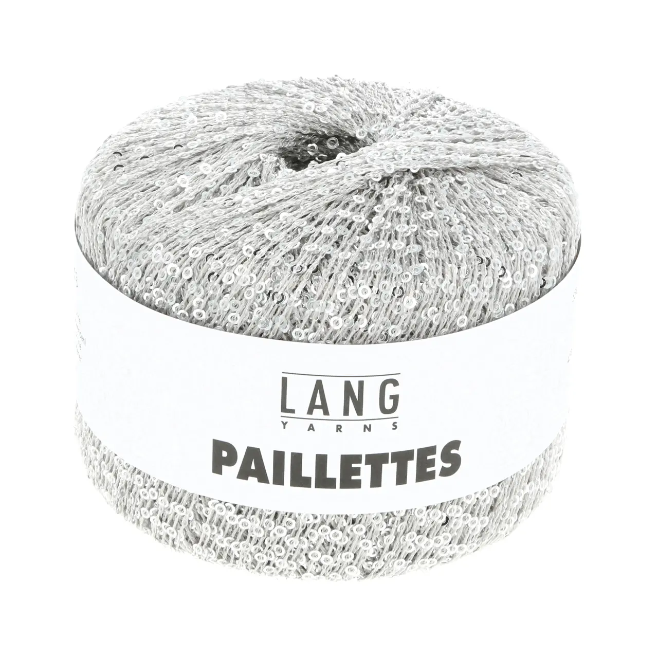 Paillettes 24 Hellgrau von Lang Yarns. Beilaufgarn mit Pailletten. Celebrate your style. Lasse Deiner Kreativität freien Lauf und kombiniere mit Deinem Lieblingsgarn.