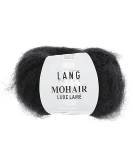 Mohair Luxe Lamé <br  />4&nbsp;Silber – Schwarz