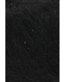 Mohair Luxe Lamé <br  />4&nbsp;Silber – Schwarz