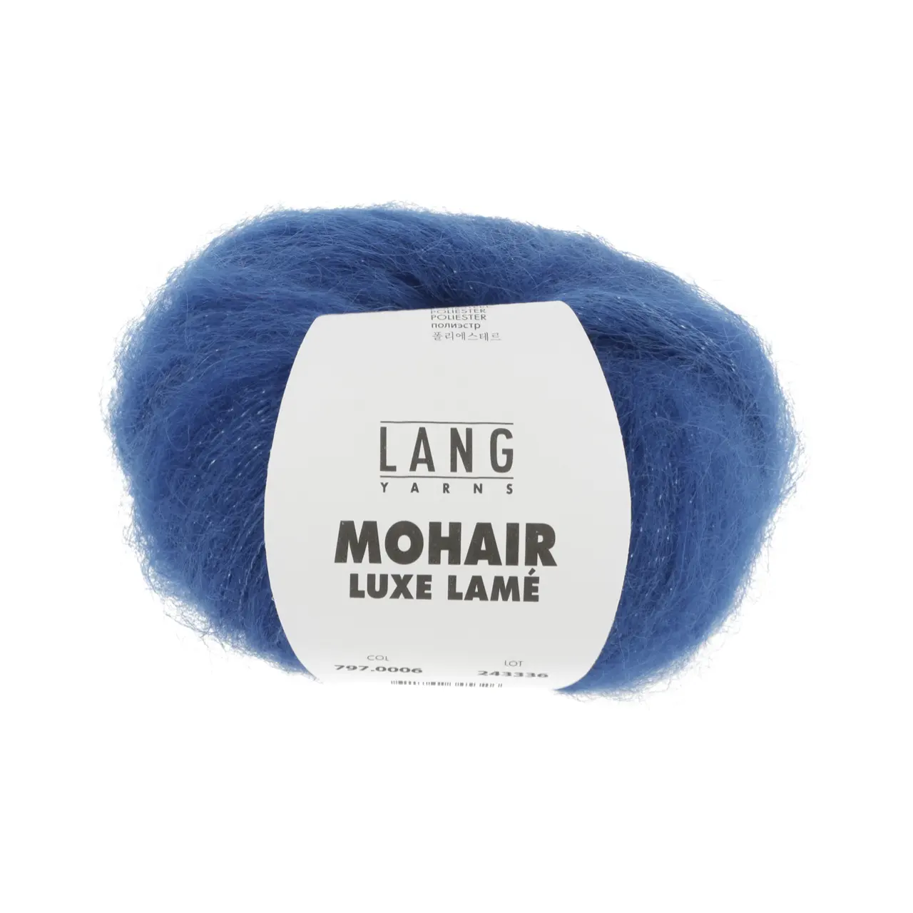 Mohair Luxe Lamé 6 Silber - Royal von Lang Yarns. Superkid-Mohair gemischt mit Seide - ein federleichtes Garn für modische Accessoires und mehr.