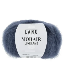 Mohair Luxe Lamé <br />10&nbsp;Silber – Stahl
