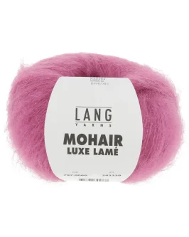 Mohair Luxe Lamé <br />66&nbsp;Silber – Pink