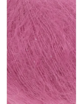 Mohair Luxe Lamé <br />66&nbsp;Silber – Pink