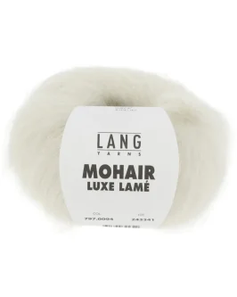 Mohair Luxe Lamé <br />94&nbsp;Silber – Offwhite