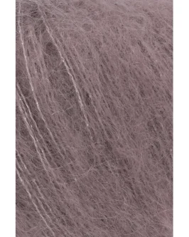 Mohair Luxe Lamé <br/>348&nbsp;Silber – Altrosa Dunkel