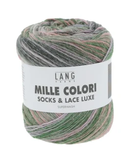 Mille Colori Socks & Lace Luxe <br/>203&nbsp;Lila/<wbr>Grün/<wbr>Lachs