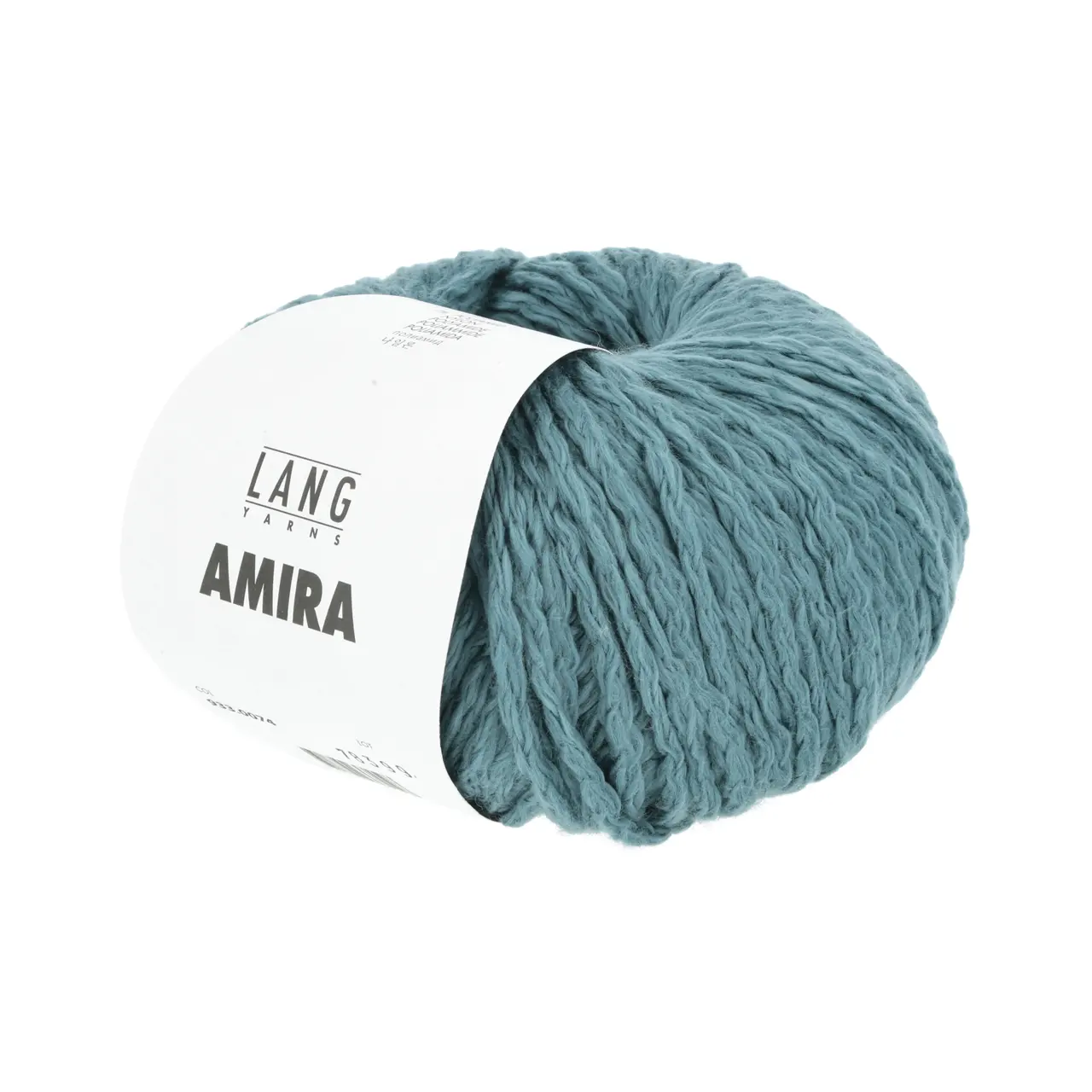 Amira 74 Atlantik von Lang Yarns. Amira ist ein Maschengarn mit einem tollen Volumen und einer unglaublichen Leichtigkeit. Diese Eigenschaften machen sie zu einem super Ganzjahresgarn.