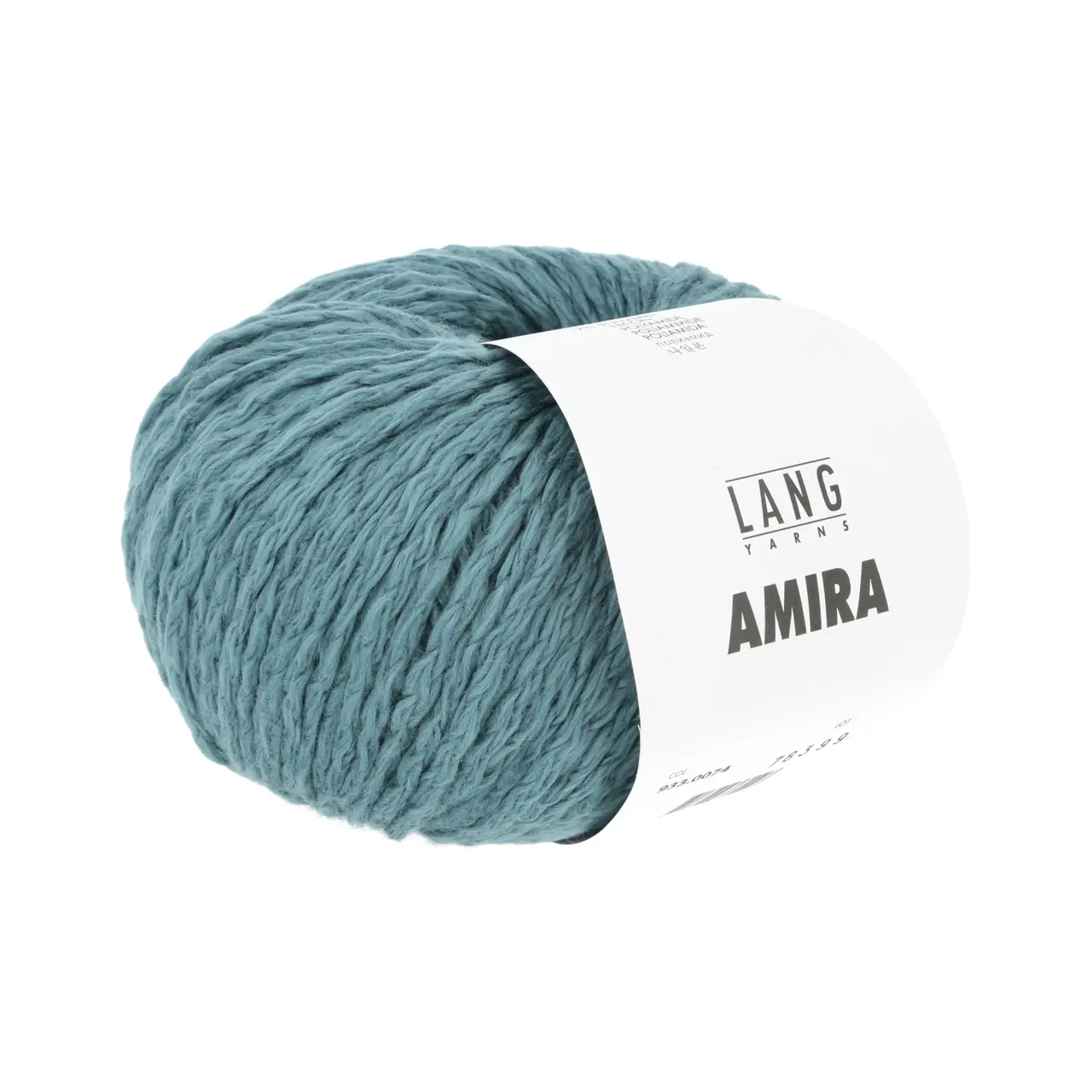 Amira 74 Atlantik von Lang Yarns. Amira ist ein Maschengarn mit einem tollen Volumen und einer unglaublichen Leichtigkeit. Diese Eigenschaften machen sie zu einem super Ganzjahresgarn.