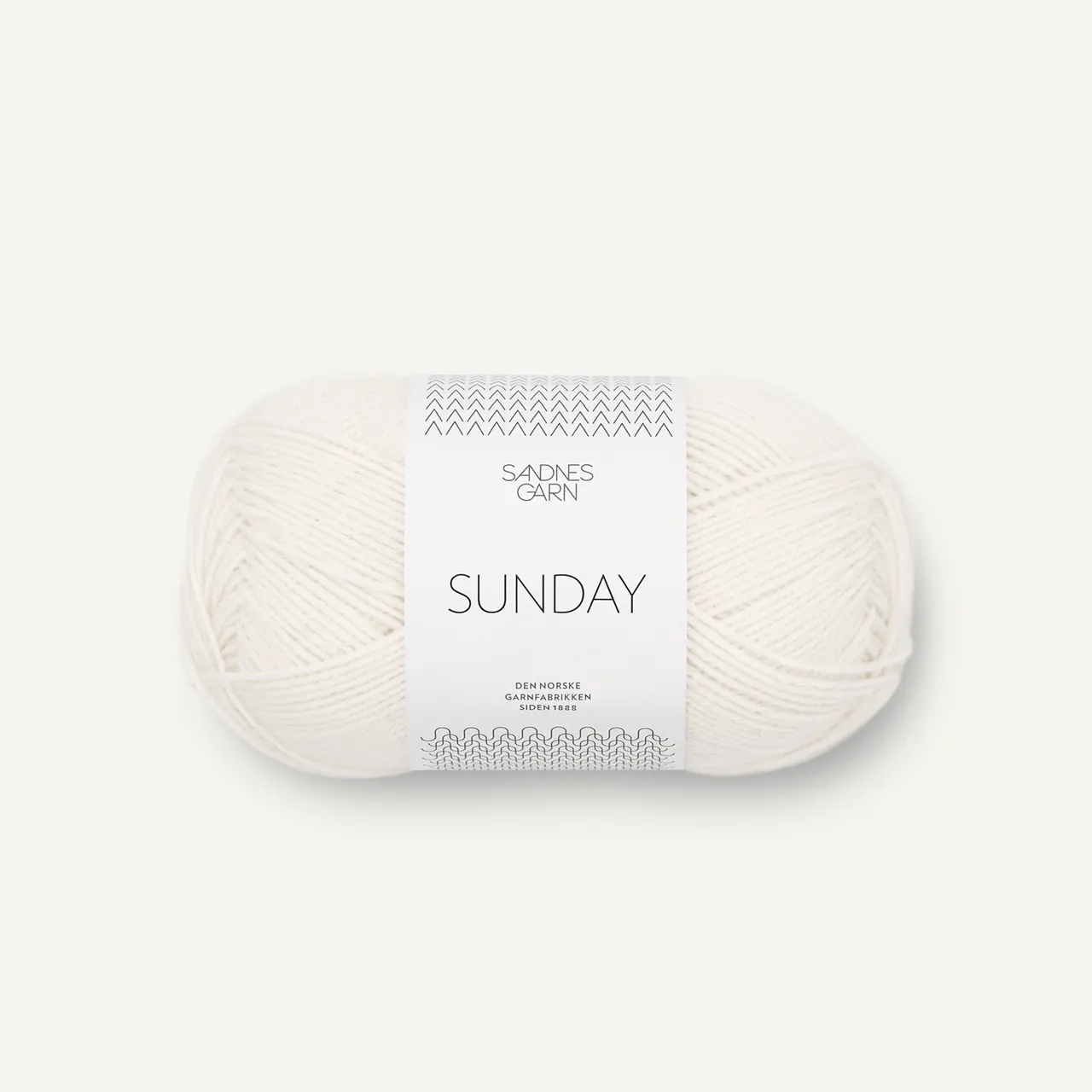 Sunday 1001 Hvit von Sandnes Garn. Ein zauberhaft leichtes Merinogarn nicht Superwash behandelt