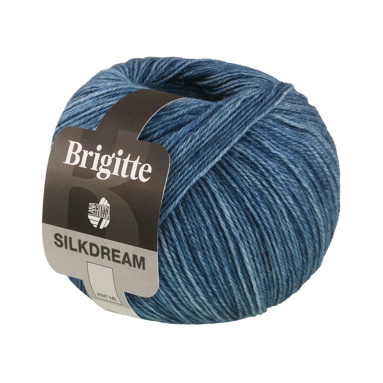 Brigitte Silkdream 13 Petrol von Lana Grossa. Zartes klassisch gezwirntes Garn aus Maulbeerseide und Merino mit Mohairfasern umhüllt