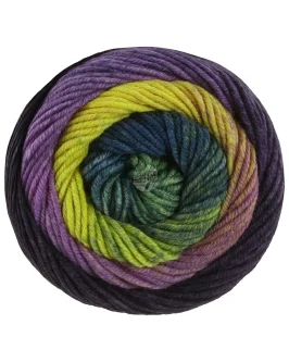 Cool Wool Big Color <br>4043&nbsp;Grün/<wbr>Schwarzbraun/<wbr>Dunkelviolett/<wbr>Violett/<wbr>Gelb/<wbr>Blattgrün/<wbr>Dunkelpetrol