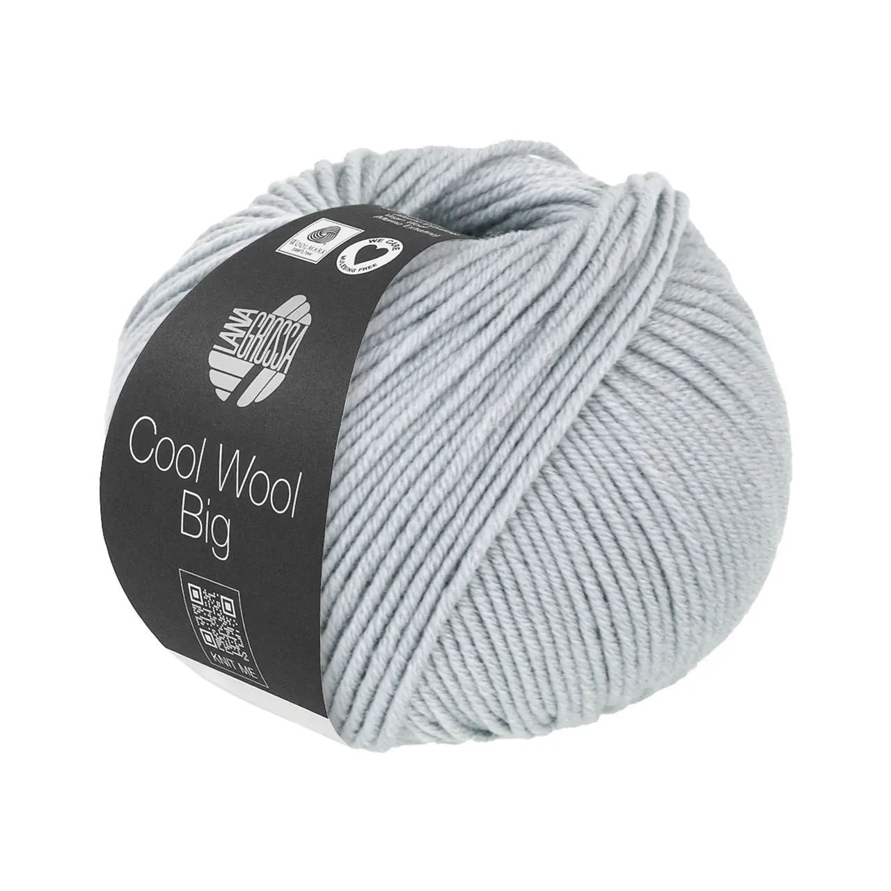 Cool Wool Big Uni 1034 Pastellblau von Lana Grossa. Extrafeine Merinowolle waschmaschinenfest und filzfrei