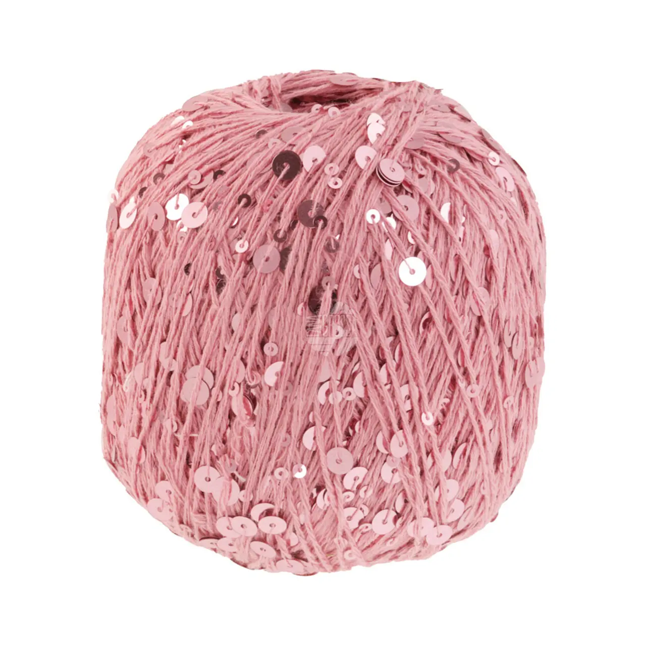 Cosmo 14 Altrosa von Lana Grossa. Beilaufgarn aus Baumwolle mit großen und kleinen Pailletten