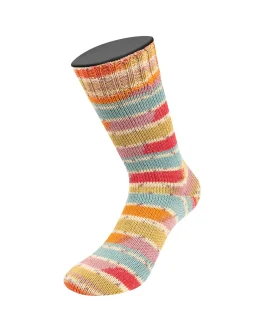 Meilenweit 6-Fach 150 Giappone <br>9702&nbsp;Creme/<wbr>Dunkelbraun/<wbr>Türkis/<wbr>Orange/<wbr>Limette/<wbr>Himbeer/<wbr>Flieder