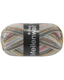 Meilenweit 6-Fach 150 Giappone <br>9706&nbsp;Hellblau/<wbr>Rosa/<wbr>Creme/<wbr>Türkis/<wbr>Pistazie/<wbr>Taupe/<wbr>Dunkelgrau