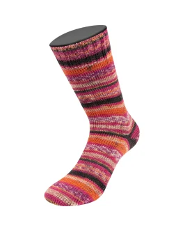 Meilenweit 6-Fach 150 Piccata <br>9687&nbsp;Fuchsia/<wbr>Lila/<wbr>Ecru/<wbr>Orange/<wbr>Camel/<wbr>Mokka/<wbr>Gelb/<wbr>Rost