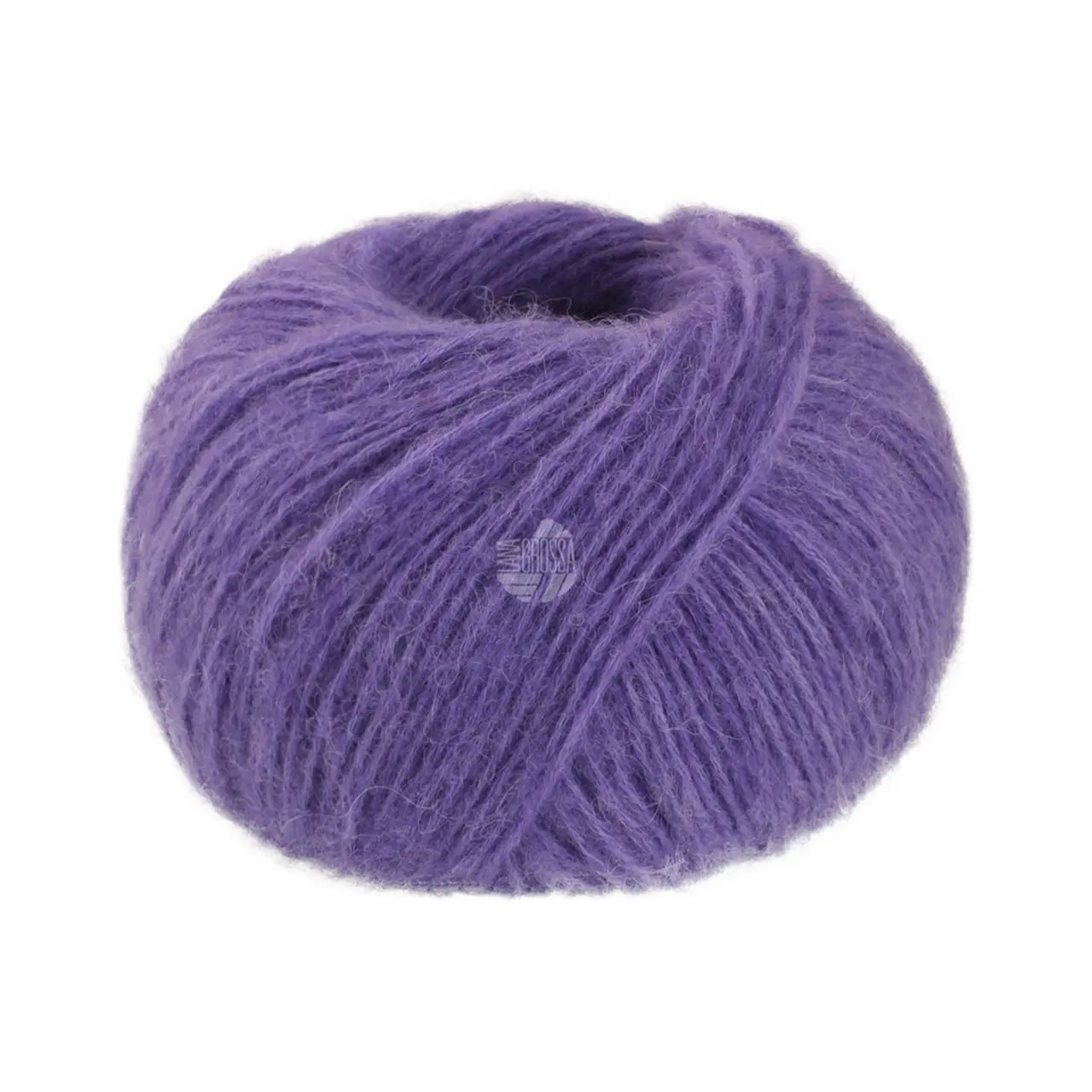 Nebbia 4 Lavendel von Lana Grossa. Zarte Netzgarnstruktur aus Merino gefüllt mit Baby- Alpakafasern