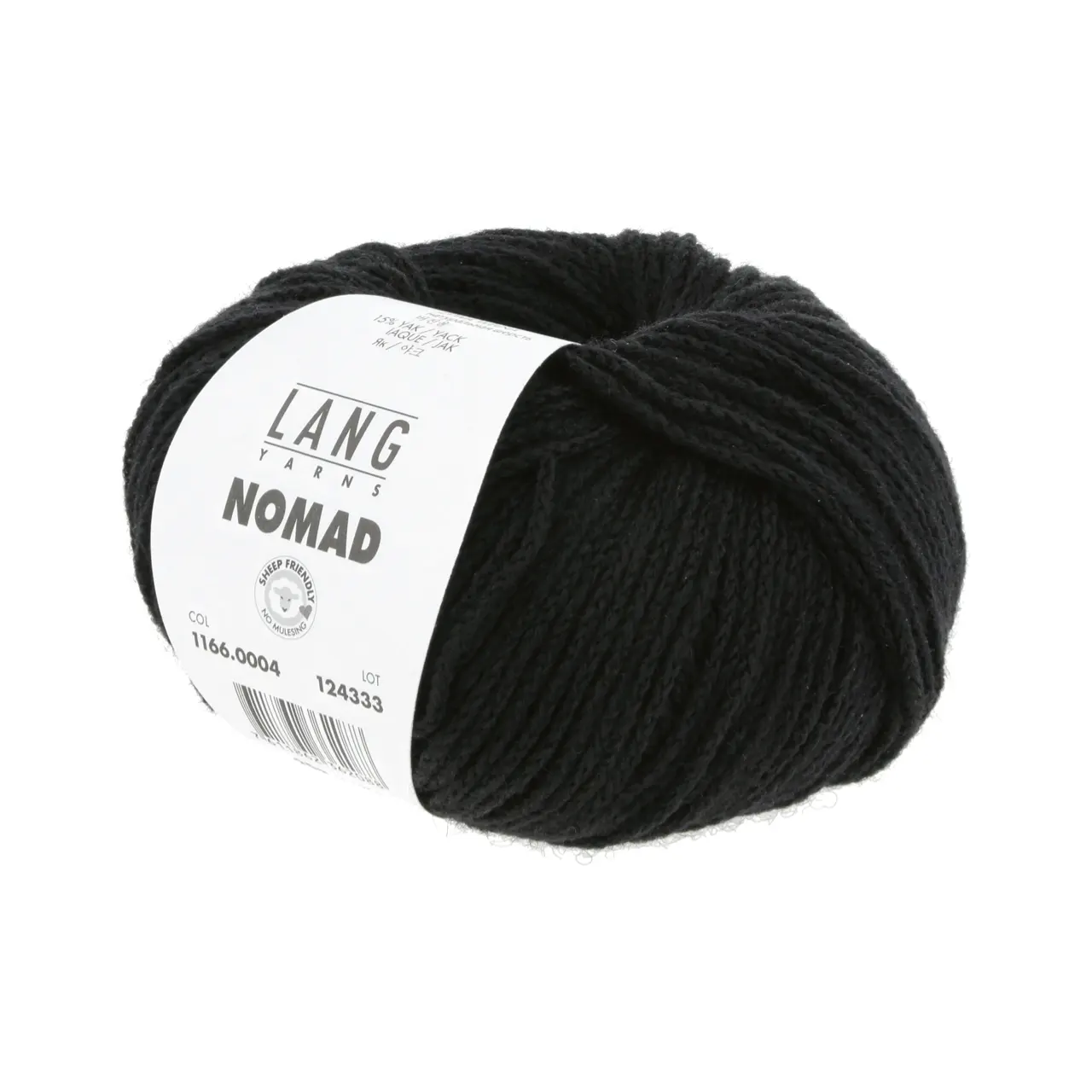 Nomad 4 Schwarz von Lang Yarns. Inspiriert durch die nomadischen Traditionen der Yak-Haltung sowie die mobile Natur und reiche Geschichte des Strickens und Häkelns verkörpert NOMAD den Geist von Bewegung und Kreativität. Genau wie Nomaden ihr Leben mit sich tragen können Sie als Strickerin und Häklerin NOMAD überallhin mitnehmen und zeitlose Stücke schaffen die von Tradition und Abenteuer erzählen.