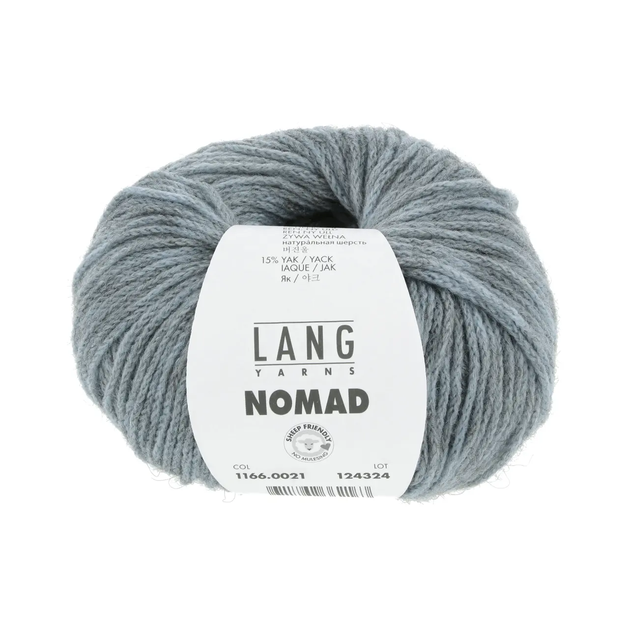 Nomad 21 Hellblau von Lang Yarns. Inspiriert durch die nomadischen Traditionen der Yak-Haltung sowie die mobile Natur und reiche Geschichte des Strickens und Häkelns verkörpert NOMAD den Geist von Bewegung und Kreativität. Genau wie Nomaden ihr Leben mit sich tragen können Sie als Strickerin und Häklerin NOMAD überallhin mitnehmen und zeitlose Stücke schaffen die von Tradition und Abenteuer erzählen.