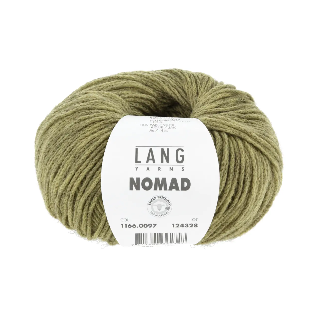 Nomad 97 Olive von Lang Yarns. Inspiriert durch die nomadischen Traditionen der Yak-Haltung sowie die mobile Natur und reiche Geschichte des Strickens und Häkelns verkörpert NOMAD den Geist von Bewegung und Kreativität. Genau wie Nomaden ihr Leben mit sich tragen können Sie als Strickerin und Häklerin NOMAD überallhin mitnehmen und zeitlose Stücke schaffen die von Tradition und Abenteuer erzählen.