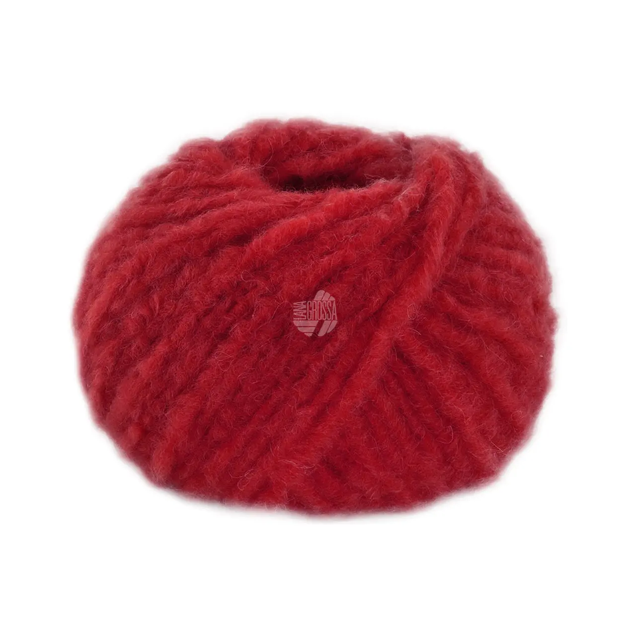 Royal Alpaca 15 Kirschrot von Lana Grossa. Voluminöses Effektgarn aus den feinsten Alpaka Fasern