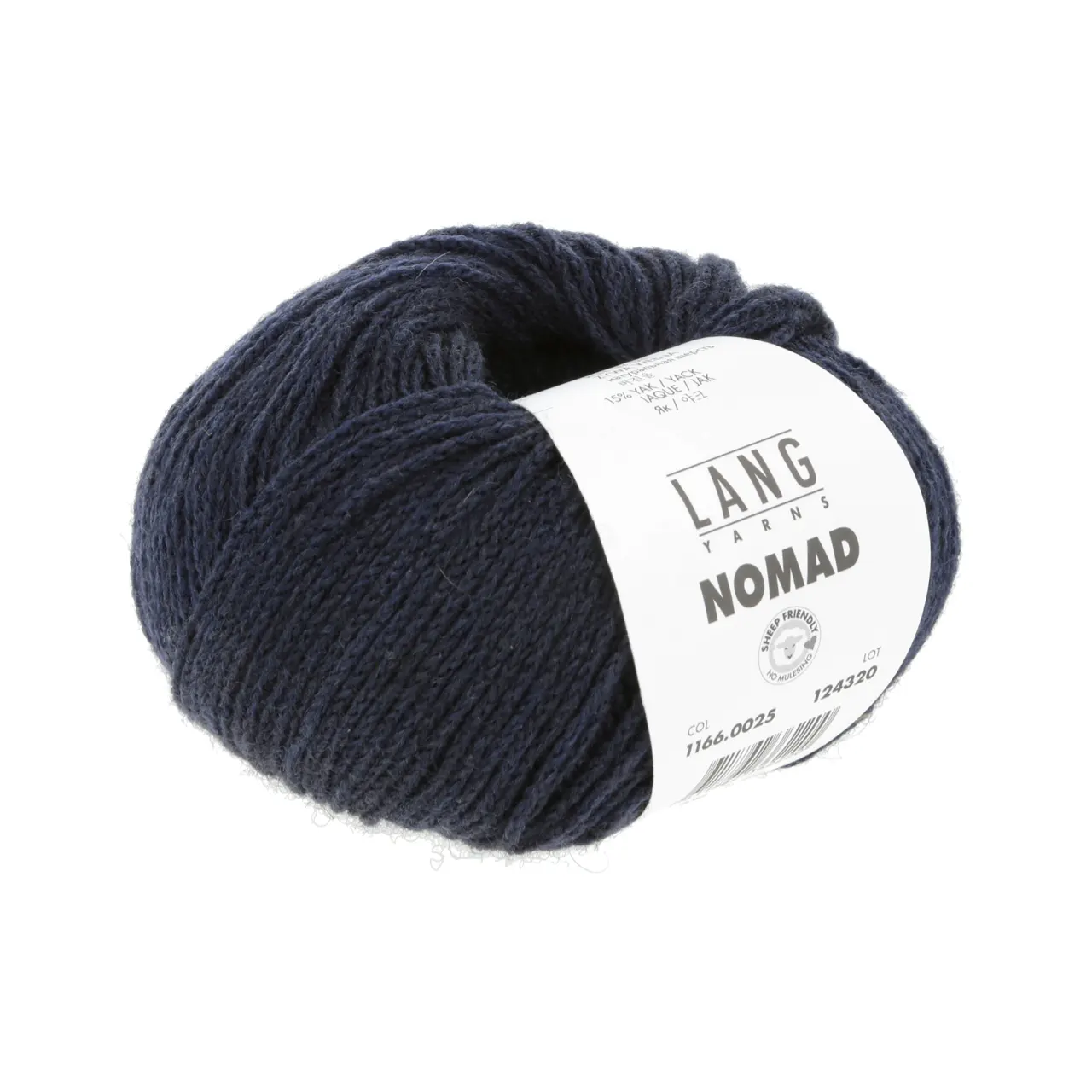 Nomad 25 Navy von Lang Yarns. Inspiriert durch die nomadischen Traditionen der Yak-Haltung sowie die mobile Natur und reiche Geschichte des Strickens und Häkelns verkörpert NOMAD den Geist von Bewegung und Kreativität. Genau wie Nomaden ihr Leben mit sich tragen können Sie als Strickerin und Häklerin NOMAD überallhin mitnehmen und zeitlose Stücke schaffen die von Tradition und Abenteuer erzählen.
