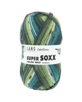 Super Soxx Color 4-Fach <br/>541&nbsp;Grün/<wbr>Petrol 1149 Macha Cake