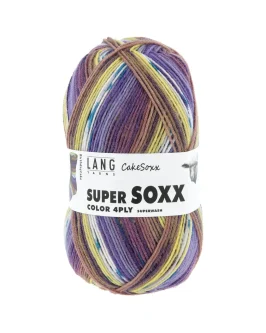 Super Soxx Color 4-Fach <br/>543&nbsp;Violett/<wbr>Gelb 1149 Birthday Cak