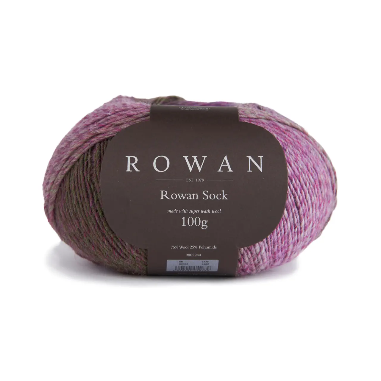 Rowan Sock 2 Heather von Rowan. Ein hochwertiges Sockengarn aus Wolle und Polyamid das angenehme Wärme mit langlebiger Strapazierfähigkeit vereint. Perfekt für farbenfrohe bequeme Socken die lange Freude machen. Ideal auch für Accessoires wie Mützen und Handschuhe oder leichte Pullis.