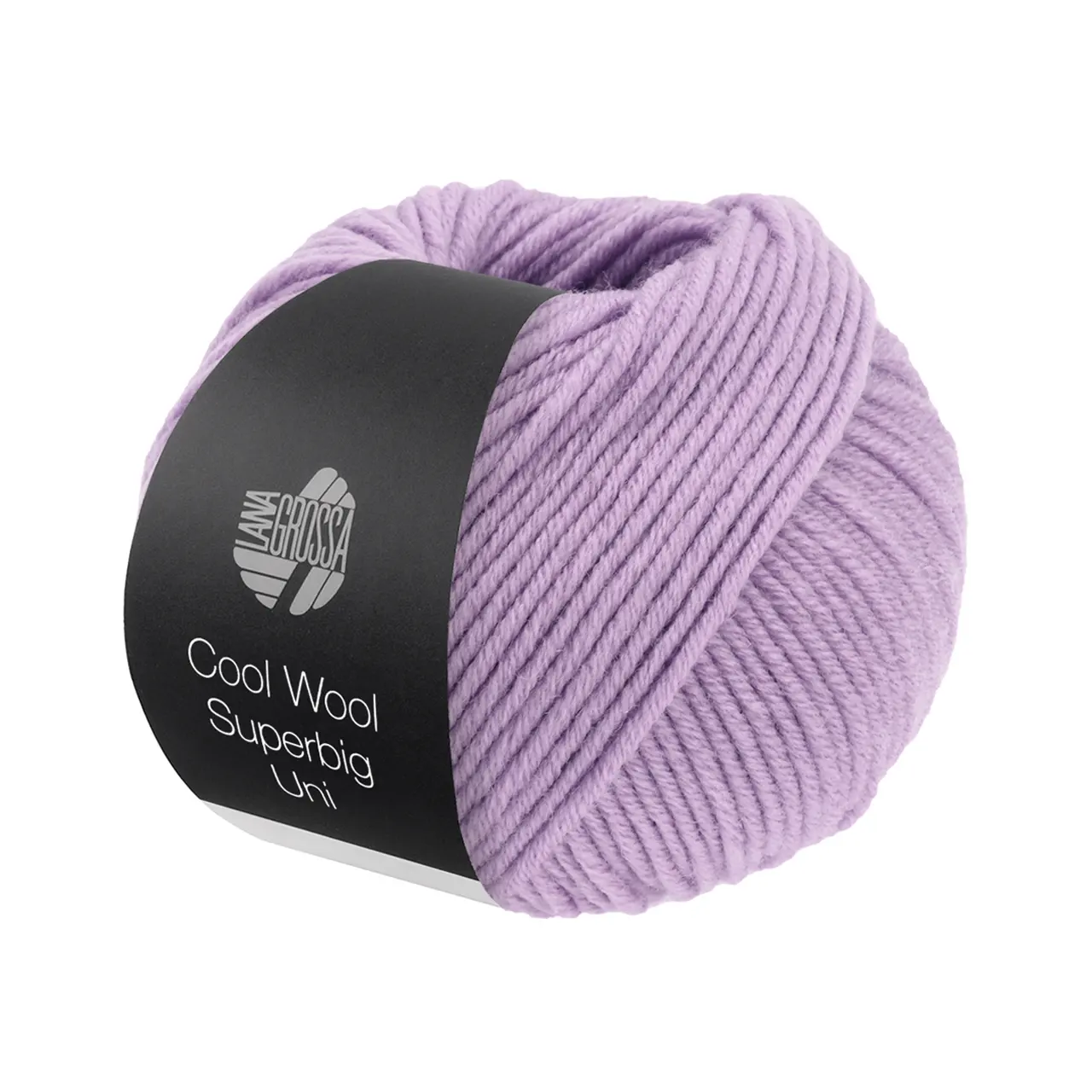 Cool Wool Superbig Uni 12 Flieder von Lana Grossa. Pure extrafeine Merinowolle waschmaschinenfest und filzfrei
