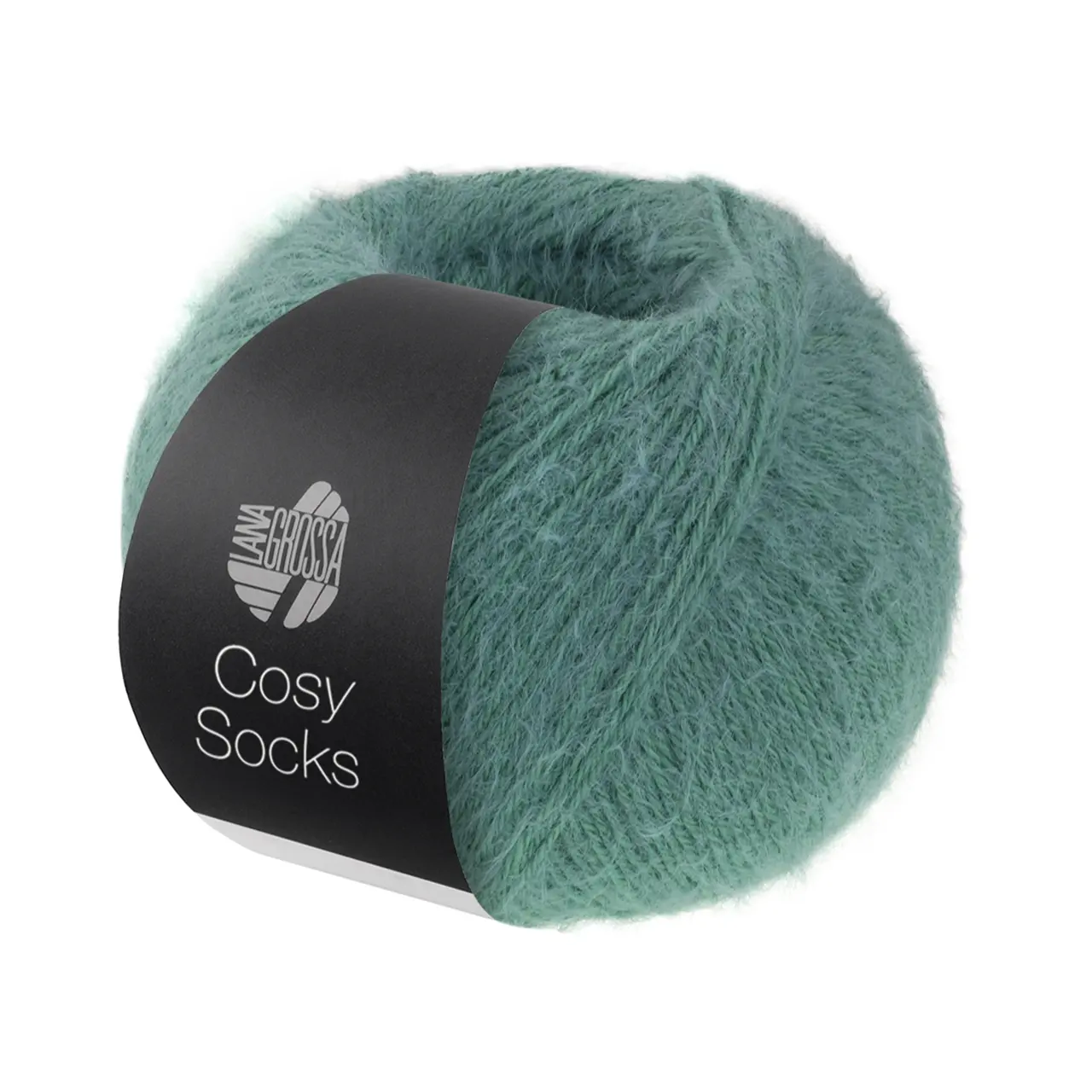 Cosy Socks 6 Salbeigrün von Lana Grossa.