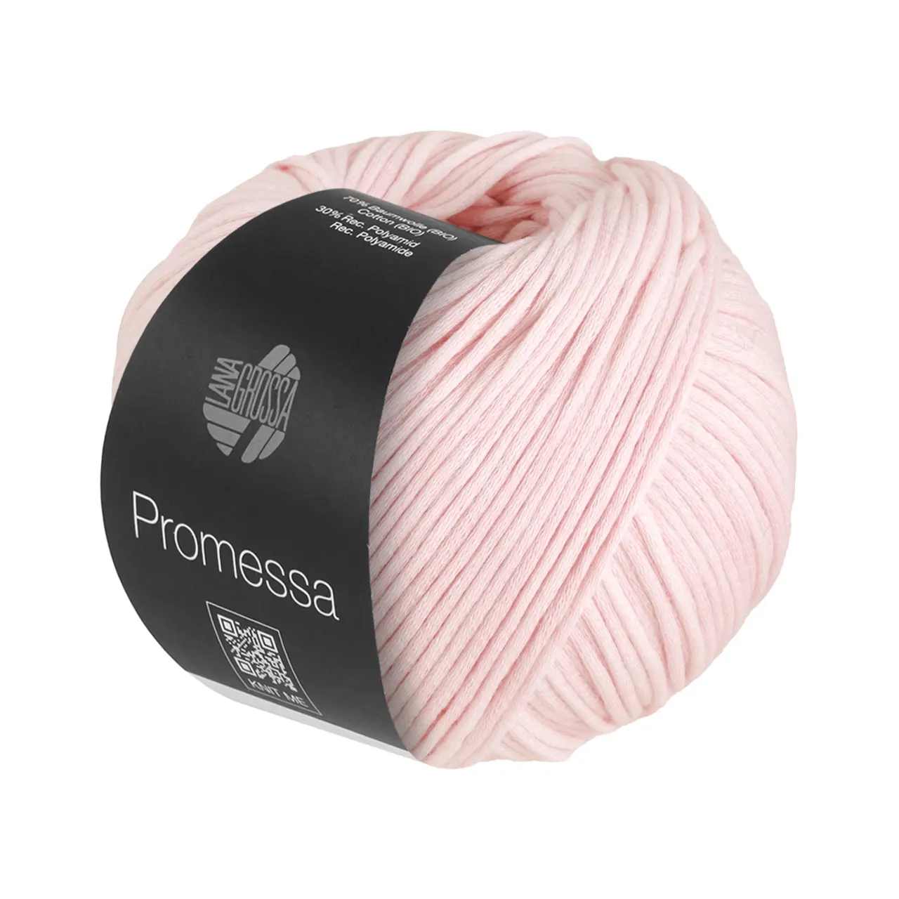 Promessa 33 Zartrosa von Lana Grossa. Weich gefülltes Schlauchgarn aus Bio-Baumwolle und Polyamid á