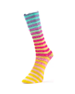 Paint Socks 6-Fach <br />12&nbsp;Violett/<wbr>Türkis/<wbr>Rot/<wbr>Gelb/<wbr>Lila