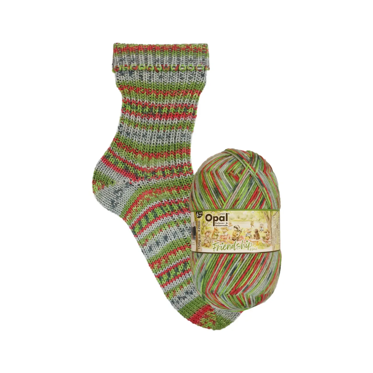 Opal Friendship 6-fach - Wir gehören zusammen 11561 Gemeinsam Kuchen essen von Opal. Mehr als nur ein Sockengarn