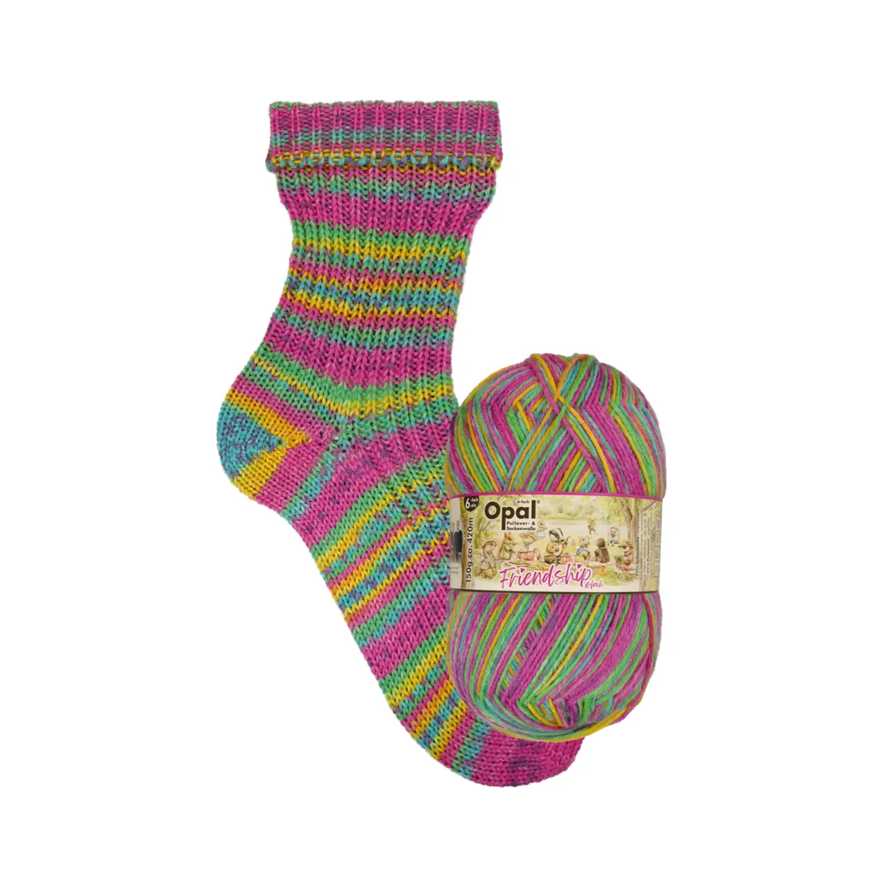Opal Friendship 6-fach - Wir gehören zusammen 11563 Hand in Hand von Opal. Mehr als nur ein Sockengarn