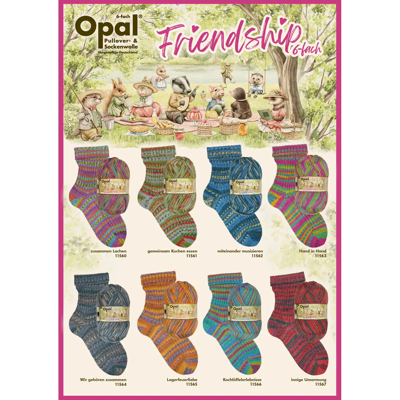 Opal Friendship 6-fach - Wir gehören zusammen 11566 Kochlöffelerlebnisse von Opal. Mehr als nur ein Sockengarn