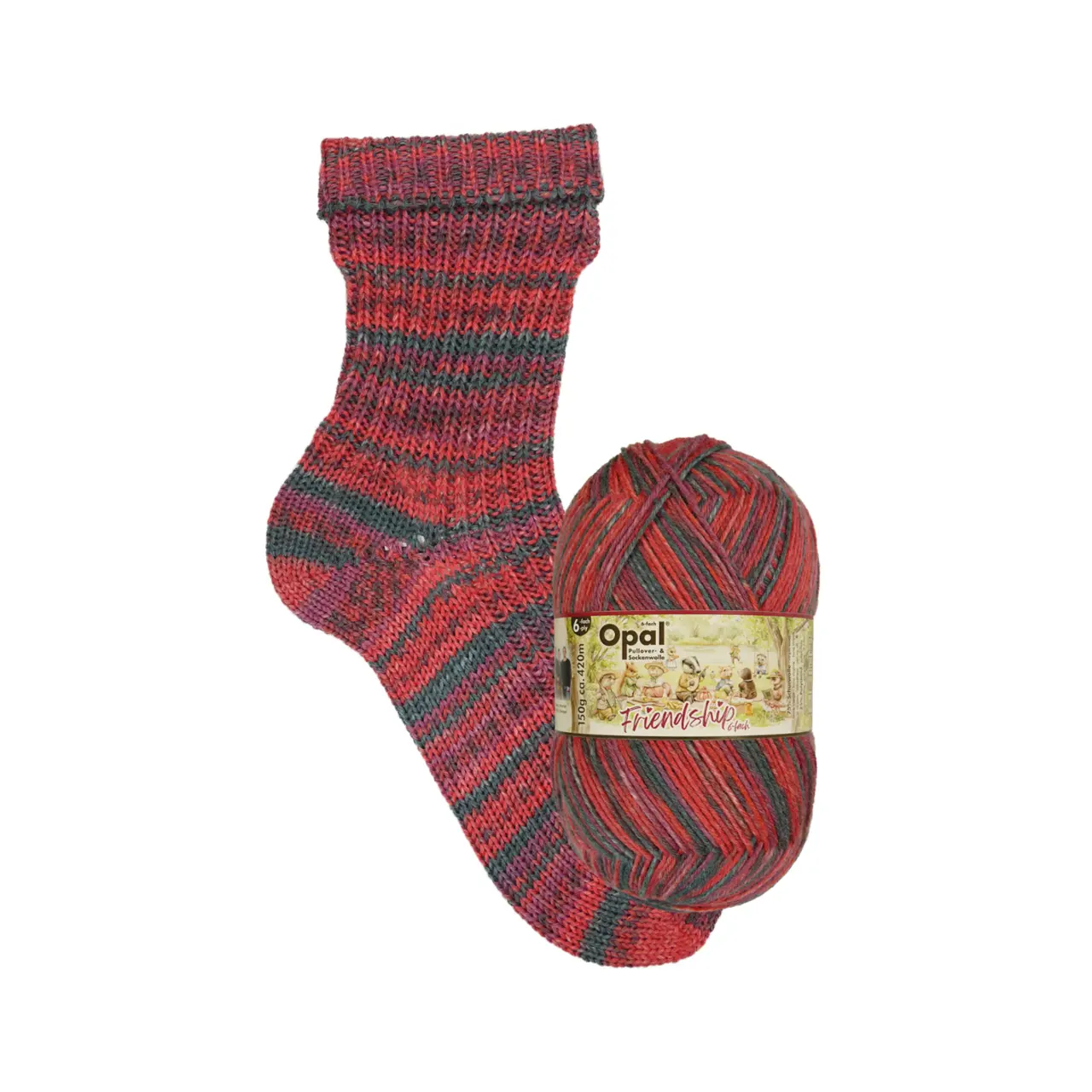 Opal Friendship 6-fach - Wir gehören zusammen 11567 Innige Umarmung von Opal. Mehr als nur ein Sockengarn